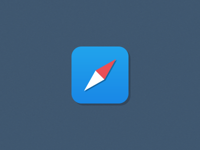 Safari browser flat icon ios7 safari