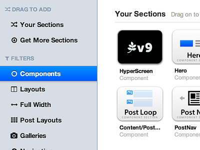 Upcoming Design System interface