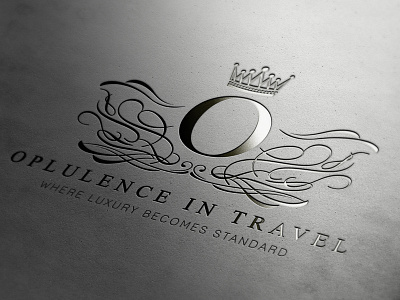 Opulence In Travel best brand branding clean debut design dribbble favorite fun letterpress logo logo design logo re design logo redesign luxury luxury tavel new opulence opulence in travel popular re design redesign silver simple travel