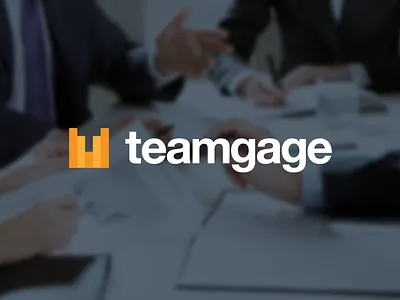 Teamgage Logo brand graph logo reports teamgage visual identity