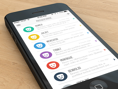 masquerade app ios ios7 ui