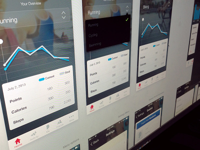 iPhone App Presentation - w/ iOS7 prep app charts design ios7 iphone presentation toggle