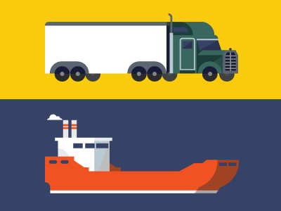Carriers boat carrier semi truck ship truck