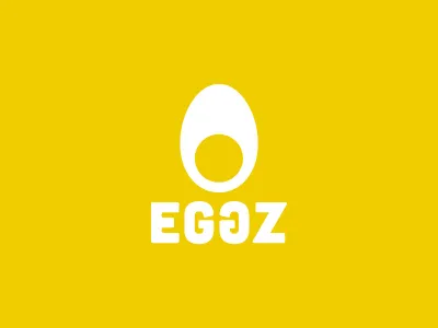 Eggz brand branding creative creativity designer egg eggs eggz freelancer icon identity logo mark portugal portuguese regular shapely spherallettering symmetric symmetrical type white yellow