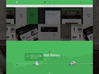 Portfolio Site Timeline app design portfolio timeline type ui web