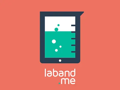 LABAND.ME alizarin atrokhau blue cartoon circle colorful colors colour crisp design flat flat design flat ui colors flatui geometric green icon ipad laboratory logo logotype midnight blue minimal red retina simple turquoise ui vector