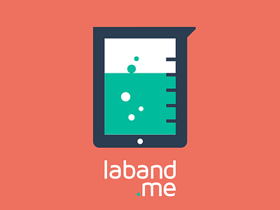LABAND.ME alizarin atrokhau blue cartoon circle colorful colors colour crisp design flat flat design flat ui colors flatui geometric green icon ipad laboratory logo logotype midnight blue minimal red retina simple turquoise ui vector