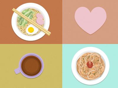 food fair coffee pasta ramen vector