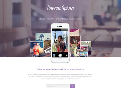 Landing home page landing page website