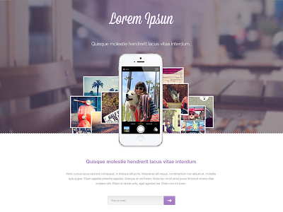 Landing home page landing page website