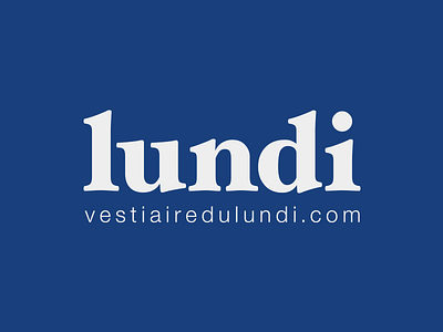 LUNDI logo hoefler text logo logotype typography