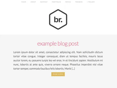 Blog flat logo minimal modern simple white space