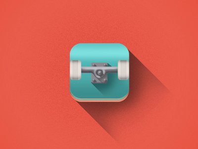 Skapp app icon illustration skate