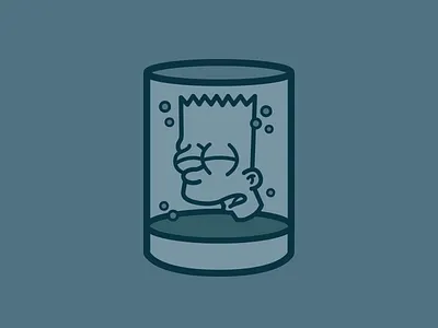 Don't Have A Cow, Man aliens bart simpson head in a jar illustration the simpsons