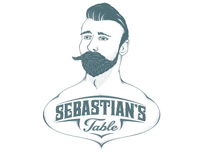 Sebastian beard illustration mustache sailor sophisticated tattoo texture type