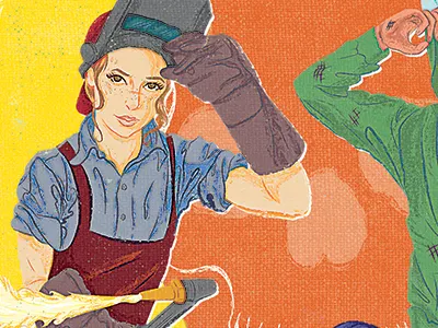 Un Rights Of The Child poster 32 danger employment fire first nations girl grunge illustration illustrator photoshop poster retro vector rights of the child torch un vintage welder work