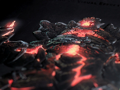Lava Man Folder art direction brochure deboss design emboss folder graphic packaging print spot uv