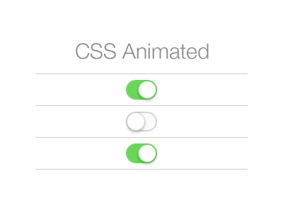 iOS 7 Toggles css ios ios 7 toggle ui