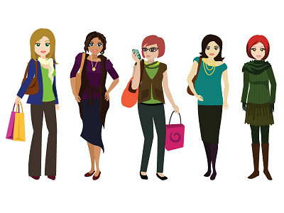 Mom illustrations characters illustrator mom vector