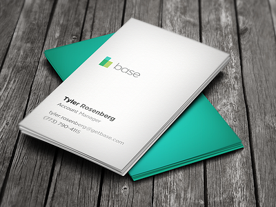 Base Business Card business card identity modern simplicity software company