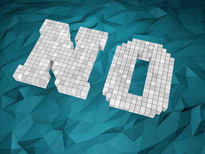 NO - gif animation 3d c4d cinema 4d cube gif low poly render