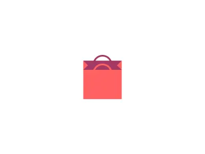 Shopping bag icon bag brand branding design gift grocery icon icons identity logo logotype mark minimalistic shop shopping stuoka