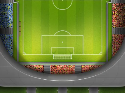 Illustration football illustration sport stadium work in progress