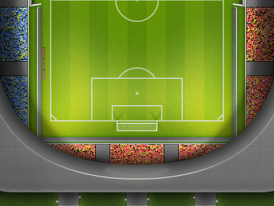 Illustration football illustration sport stadium work in progress