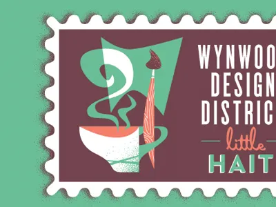 Little Haiti beach brush coffee cup florida miami tea