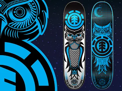 Night Owl Series for Element Skateboards action sports element element skateboards skateboard skateboard graphics skateboards