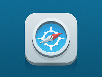 Safari Flattie app icon browser flat icon ios7 safari simple