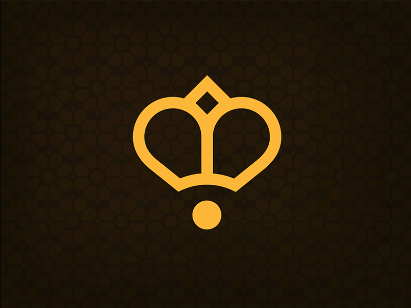 Royal Honey gif bees branding crown honey logo nature queen