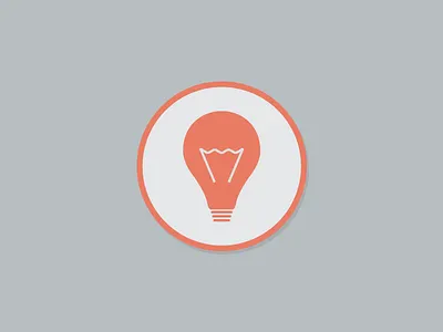 Light Bulb branding curves lightbulb logo orange