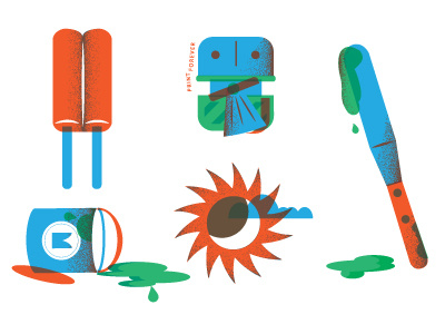 Summer and Screenprinting 1 century clamps clouds icons masthead mid paint popsicle printing spatcula summer sun texture transparent