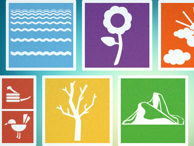 Nature Icons flower icon icons mountain nature tree water