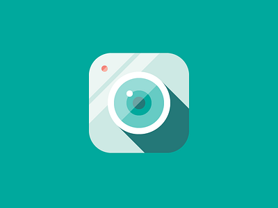 Camera app camera flat icon ios lense minimal obscura simple teal