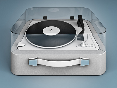 Turntable c4d electronic music turntable