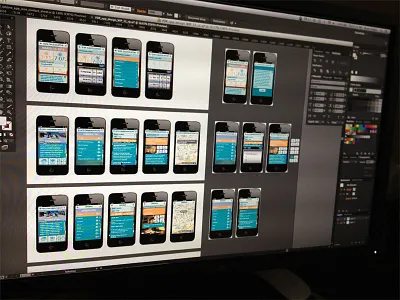 Mobile App User Flow app device interface iphone mobile ui user flow wireframes