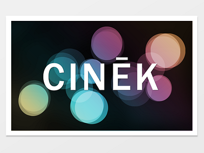 Cinek Bokeh bokeh circles