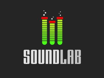 Soundlab Logo green logo music red vector