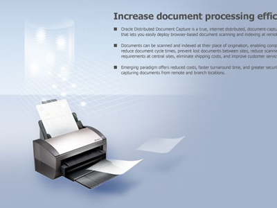 Oracle Capture enterprise ui design user experience