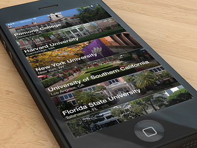 College Ranking app college concept education ios 7 school