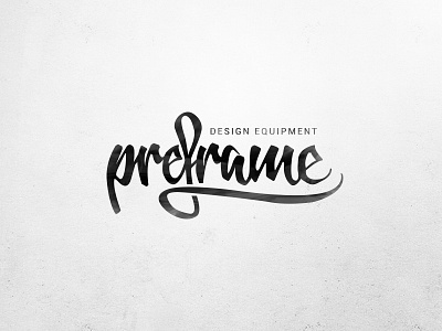 Preframe logo concept grunge logo preframe typography