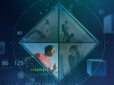 Concept design for Intel 3d abstract concept motion technology