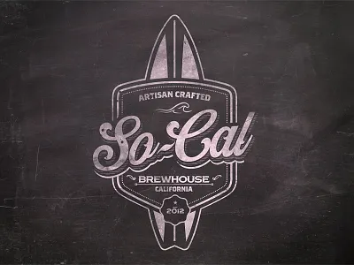 So-Cal beer brewery brewing label packaging socal vintage