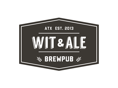 Wit and Ale - Option 2 branding logo