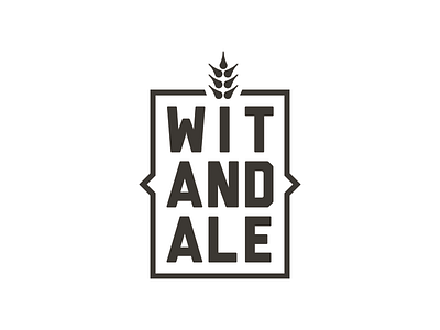 Wit and Ale - Option 1 branding logo