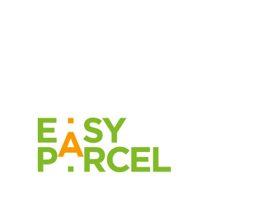 Easy Parcel delivery easy express logo logotype mark package parcel send ship shipment typography