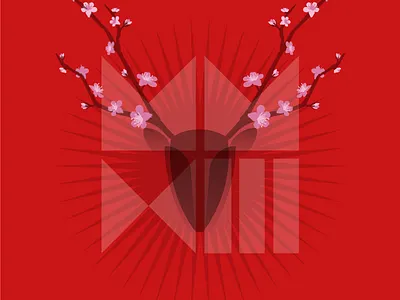 Redfest 2013 2013 cover festival illustration programmer redfest stag vectors