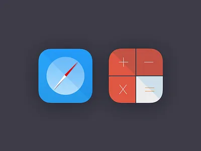 Safari - Calculator calculator flat icons ios 7 ios7 safari